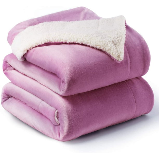 Bedsure Sherpa Fleece Blanket King Size Lalic Plush ...