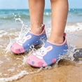 thumbnail image 4 of Kids Water Shoes Girls Boys Outdoor Quick Drying Barefoot Swim Socks for Sport Beach Swim Pool Surf Dark Blue 5-6Y, 4 of 6