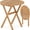 Round 26", variant on SONGMY Patio Dining Table for 6, Solid Wood Outdoor Table with Teak Painting & 2" Umbrella Hole, 6-Person Rectangular Outside Dining Table-Square 28"