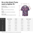 thumbnail image 2 of Cauagu cute Skull rainbow mushroom Men's Short Sleeve Button Down Hawaiian Shirt for Men Bowling Shirts Casual Summer Beach Shirt,Medium, 2 of 6