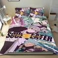 thumbnail image 1 of Soul Eater Conjunto de sábanas temático, trío de piezas, cómodo y amigable con la piel, diseño único, regalo de decoración para el hogar para familiares, amigos y fans,140cm *210cm, 1 of 6