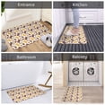 thumbnail image 3 of Chocolate Bread Waffle Print Front Door Mat, Indoor Mats for Bedroom Bathroom Kitchen, Floor Mat Non-Slip, Soft Carpet Floor Cover Machine Washable Entryway Mat - 20x31.5in, 3 of 5