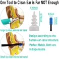 thumbnail image 3 of Kit de Retrait de Cire d'Oreille en Silicone Outil de Retrait de Cire d'Oreille Sûr et Doux Kit de Retrait de Cire d'Oreille Réutilisable Q Grip Kit de Retrait de Cire d'Oreille 16 Embouts pour Adultes Enfants Humains, 3 of 5