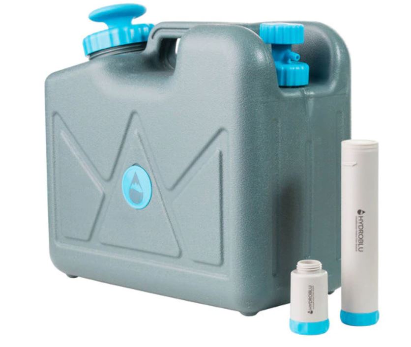 Pressurized Jerry Can Water Filter (4 Gallon) Activated Carbon and