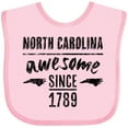thumbnail image 3 of Inktastic North Carolina Awesome Since 1789 Boys or Girls Baby Bib, 3 of 4