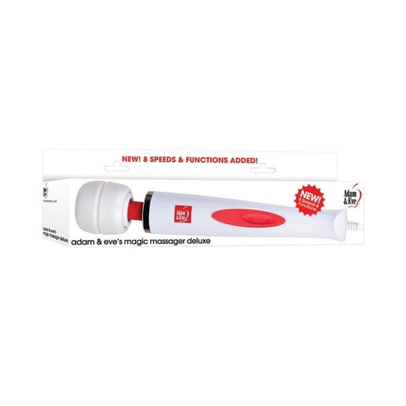 Adam & Eve Magic Massager Deluxe 8X 12" Multi-Function Wand