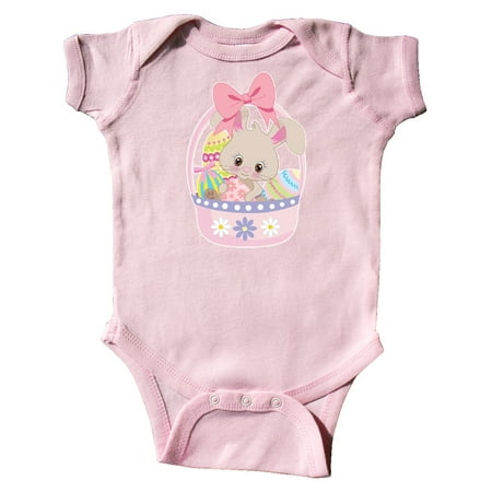 

Inktastic Easter Bunny in Easter Basket with Eggs Gift Baby Girl Bodysuit