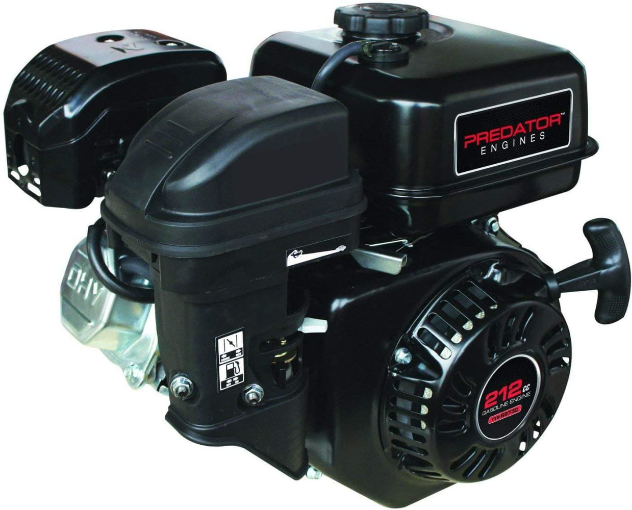 Horizontal New 6.5HP Gas Engine Motor Recoil Start Fast Free Shipping 