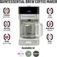 Kenmore 80509 5 Cup Digital Coffee Maker Haden Quintessential 12 Cup Programmable Digital Coffee Maker, Ivory