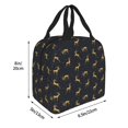 thumbnail image 4 of Kdxio Christmas Deers Print Insulated Lunch Bag,Reusable Tote Lunch Box for Women Men,Leakproof Cooler Lunch Bags for Work Office Travel Picnic, 4 of 6
