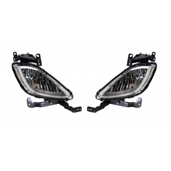 For Hyundai Elantra Fog Light Assembly 2011 2012 2013 Driver and Passenger Side Pair HY2592138 | HY2593138