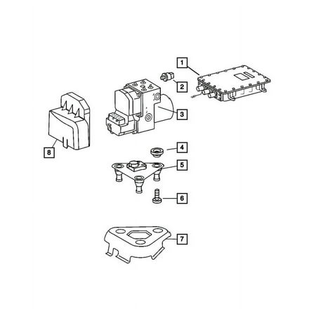 Genuine OE Mopar Anti-Lock Brake System Module - 5133700AA
