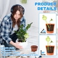 thumbnail image 4 of Uxcell 2-Pack Esferas de Riego para Plantas, Inserto de Macetero Autorriego de 9.8 Pulgadas con 2 Tapones para Plantas de Interior [Verde], 4 of 7