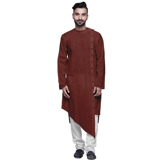 Atasi Button Down Designer Kurta For Boys Indian Cotton Flex Ethnic Kurta