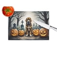 thumbnail image 2 of Bloodhound Spooky Halloween Glass Cutting Board Large 12 in x 15 in, 2 of 5