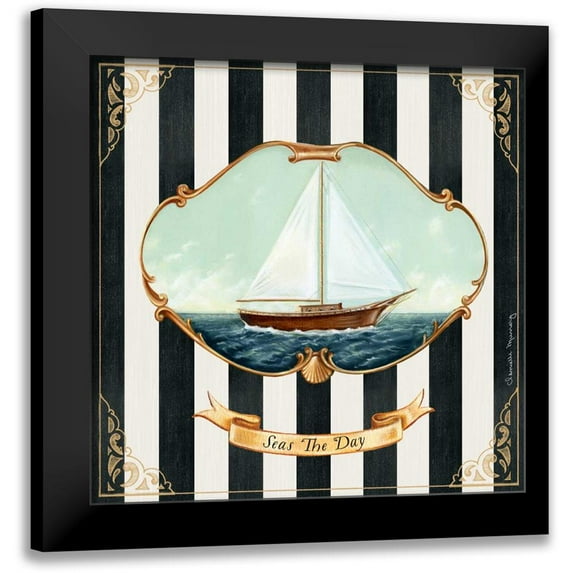 Murray, Danielle 15x15 Black Modern Framed Museum Art Print Titled - Seas The Day