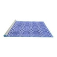 thumbnail image 2 of Ahgly Company Machine Washable Indoor Rectangle Abstract Blue Contemporary Area Rugs, 4' x 6', 2 of 4