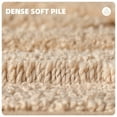 thumbnail image 5 of PABUBE Textured Khaki Microfiber Bathroom Rug, 16"x24", Soft and Absorbent Bathroom Mat, Non-Slip, Machine Washable, Quick Dry Floor Carpet for Shower or Tub, 5 of 7