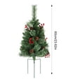 thumbnail image 5 of Shoreew Lighted Artificial Christmas Urn Filler Battery Operated Pre-lit Xmas Pine Tree with Tripod Stake And 50 LED Light Outdoor Planter Filler for Holiday Porch Yard Decor, 5 of 7