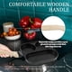 thumbnail image 4 of Sartén para Huevos 3 en 1 Sartén para Huevos Sartén Antiadherente para Tortillas con de Madera Sartén para Cocinar Huevos para el Desayuno en la Cocina B, 4 of 6