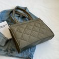 thumbnail image 1 of Bolso de mano para mujer, bolso de mano de lona, ​​bolsos de viaje portátiles simples e informales (verde), 1 of 3