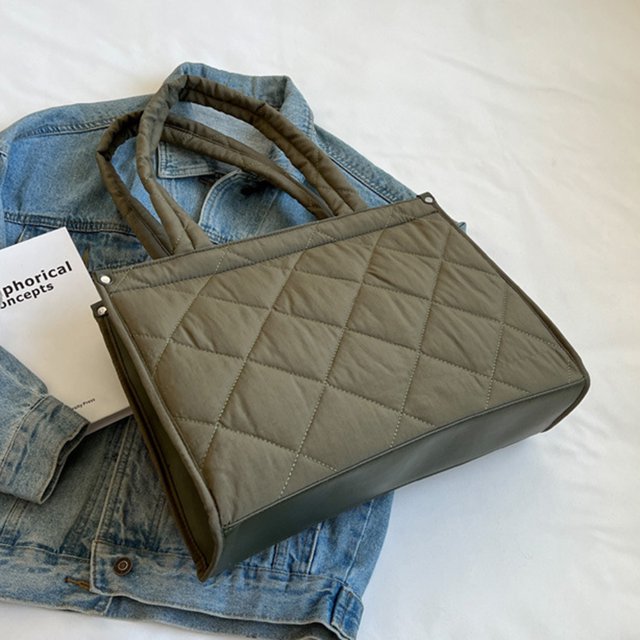 Bolso de mano para mujer, bolso de mano de lona, bolsos de viaje portátiles simples e informales (verde)