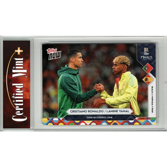 Certified Mint  Lamine Yamal 2025 Topps Now #8 Game Recognises Game Rare Trading Card
