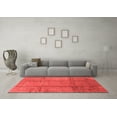 thumbnail image 3 of Ahgly Company Indoor Square Oriental Red Industrial Area Rugs, 6' Square, 3 of 4