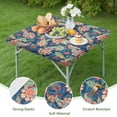 thumbnail image 4 of Fitted Floral Square Tablecloth 34x34 Inch with Elastic Edging, Bohemian Style Cover for Card Tables and Patio Dining, 4 of 6
