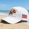 thumbnail image 2 of US 250th Anniversary Celebration Hat, Adjustable Retro Bald Eagle Patriotic Cap for Men Women,Use Embroidered Patch, 2 of 10