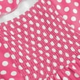 thumbnail image 4 of Sexlip Womens Red Polka Dot Fit Flare Dress Square Neck Design Lightweight Fabric Relaxed Silhouette for Party Wear Pink XL, 4 of 9