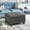 Dark Gray, variant on S-HOME Functional Upholstered Tufted Fabric Storage Ottoman in Soft Ideal for Home Organization and Comfort