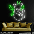 thumbnail image 2 of Craftnamesign Cat Butterfly Sleeping Neon Sign, Cat Wall Art, Cat Store Wall Decor, 2 of 4