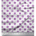 thumbnail image 1 of Soimoi Coton Tissu Imprimé Floral Dot & Flocons de Neige 1 Yard 56 Inch Wide, 1 of 5