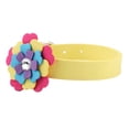 thumbnail image 2 of Collar de entrenamiento para perros con collar de microfibra para perros y gatos con pétalos de colores (amarillo M), 2 of 8