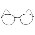 thumbnail image 1 of Maoww Lunettes Rondes à Grande Monture Imprimées en Métal Lunettes Décoratives Unisexes Légères Verres Clairs Rétro, 1 of 8
