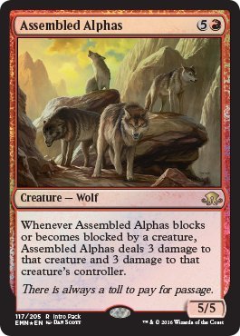 Assembled Alpha x 4 Magic MTG Eldritch Moon Rares Red