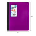 thumbnail image 5 of (16 pack) Pen+Gear Wide Ruled Poly Composition Book, 7.5" x 9.75", Purple, 80 Sheets, 5 of 7