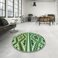 thumbnail image 4 of Ahgly Company Machine Washable Indoor Rectangle Transitional Light Green Area Rugs, 8' x 10', 4 of 7