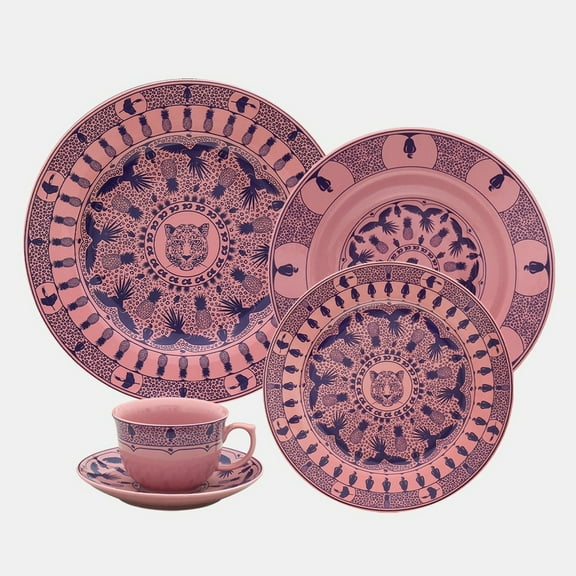 Oxford Terra Brasilis, Utopia Porcelain 20 Piece Dinnerware Set, Service for 4