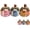 #Mix, variant on Whimsical Patchwork Pumpkin Pals, 3-Piece Fall Fabric Decor Set (#A) | Three cheerful fabric pumpkins with textured patchwork details create a cozy, non-spooky autumn display