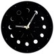 thumbnail image 2 of Reloj de pared de madera luminoso con fase lunar, silencioso, sin pilas, 2 of 7