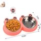 thumbnail image 2 of Cuenco para Perros Cuenco Doble para Agua y Comida para Perros Cuenco de Acero Inoxidable, estación de Resina Antideslizante, Cuenco para Comedero para Perros y Gatos de tamaño Mediano, 2 of 8