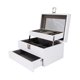 thumbnail image 5 of Cajas de joyería Caja de almacenamiento Organizador de joyas grande Bandeja de joyería para niñas Vitrina Estuche de almacenamiento de viaje, 5 of 9