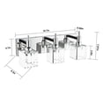 thumbnail image 5 of OYIPRO 2/3/4-Light Modern Bathroom Crystal Vanity Light Wall Sconces 19.7 - Chrome, 5 of 5