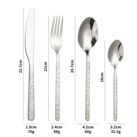

Stone Pattern Stainless Steel Knife Set Home Western Food Knife Spoon Dessert Fork Spoon CST
