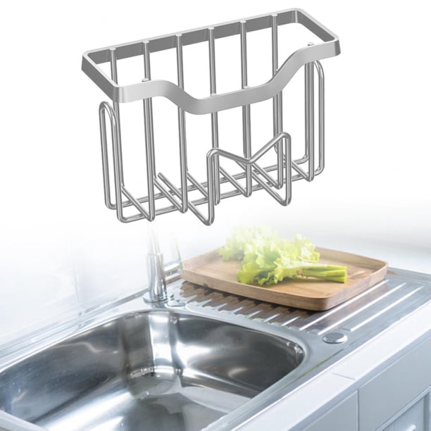 Soporte para esponja BLESIY de Acero inoxidable para fregadero Plata