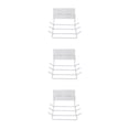 thumbnail image 2 of Injueey Estante de almacenamiento para cucharas, soporte de almacenamiento para colgar de hierro, punzonado gratis, organizador de cocina, blanco 3piezas, 2 of 6