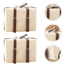 LULULION Doll House Decoration Mini Suitcase Assorted Color 2Pcs