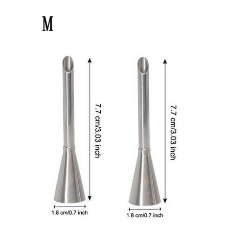 

1/2/3PCS Puff Cake Tips Pastry Cream Butter Stainless Steel Nozzle Decorating Baking Pipe Tube DIY Kitchen Home
